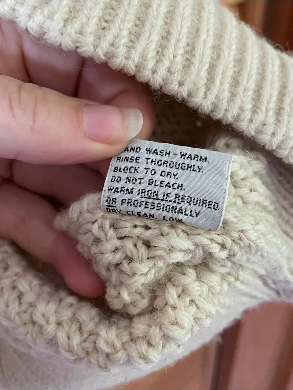 L.L. Bean Classic Fisherman’s Cable Knit Crewneck Sweater Men’s XL Cream